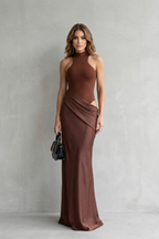 Halter Bodycon Women’s Cut-Out Maxi Dress