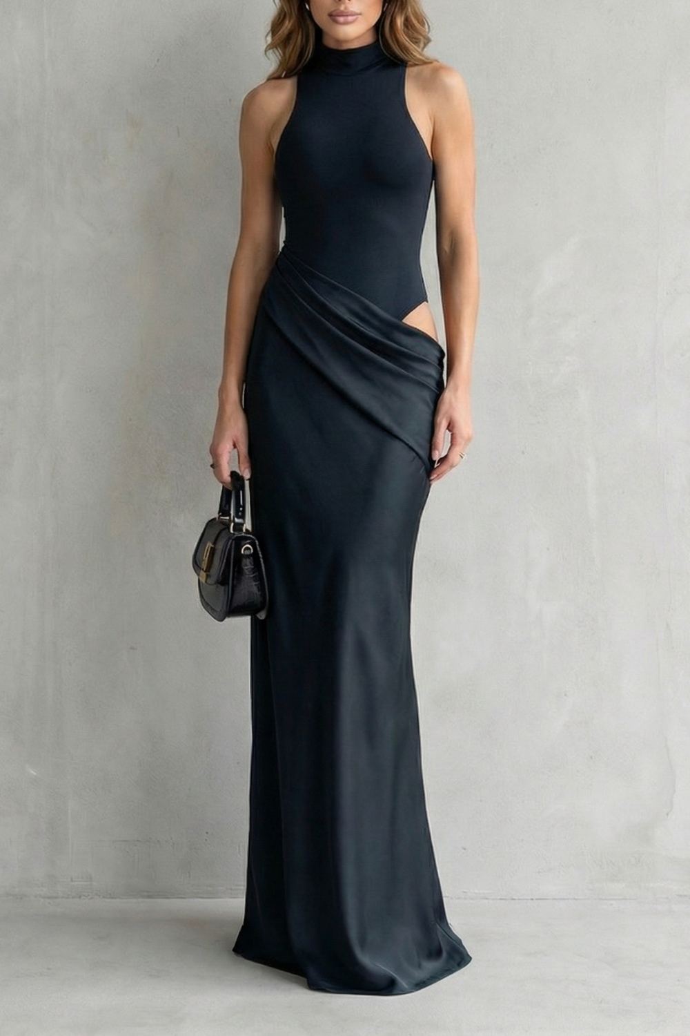 Halter Bodycon Women’s Cut-Out Maxi Dress