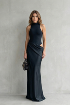 Halter Bodycon Women’s Cut-Out Maxi Dress