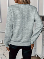 Zip Up Cable Knit Jumper Funnel Neck Layering Autumn
