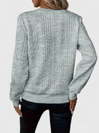 Soft Knit Jumper Tailored Round Neck Long Sleeve Elegant