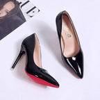 Stiletto Pumps PU Leather High Heel Formal