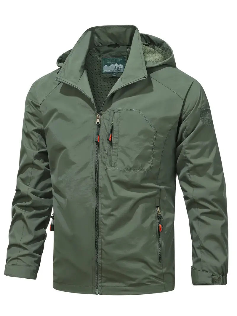 Men's Lightweight Jacket Packable Water Repellent Nylon