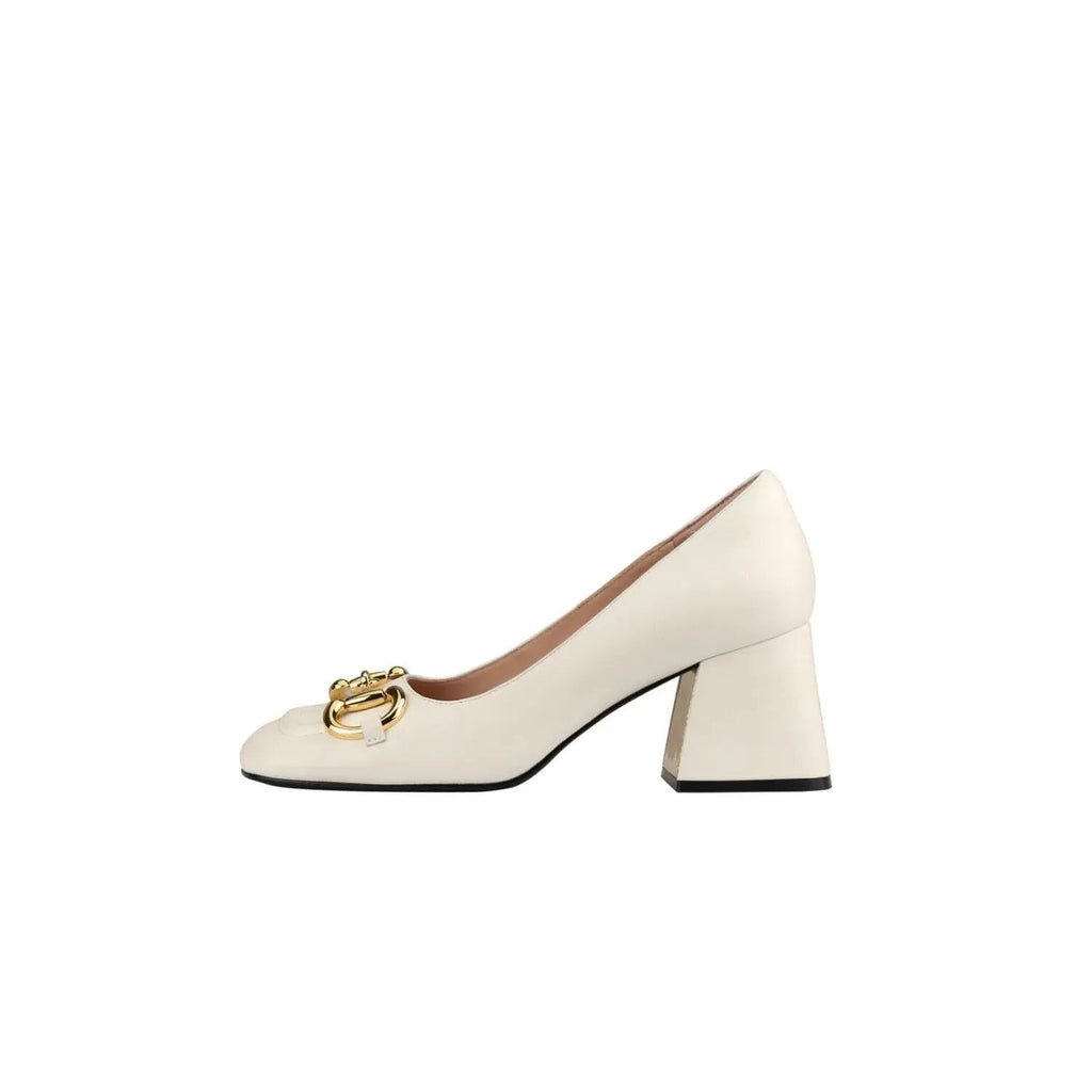 Retro High Heels Buckle Strap Pointed Toe Formal