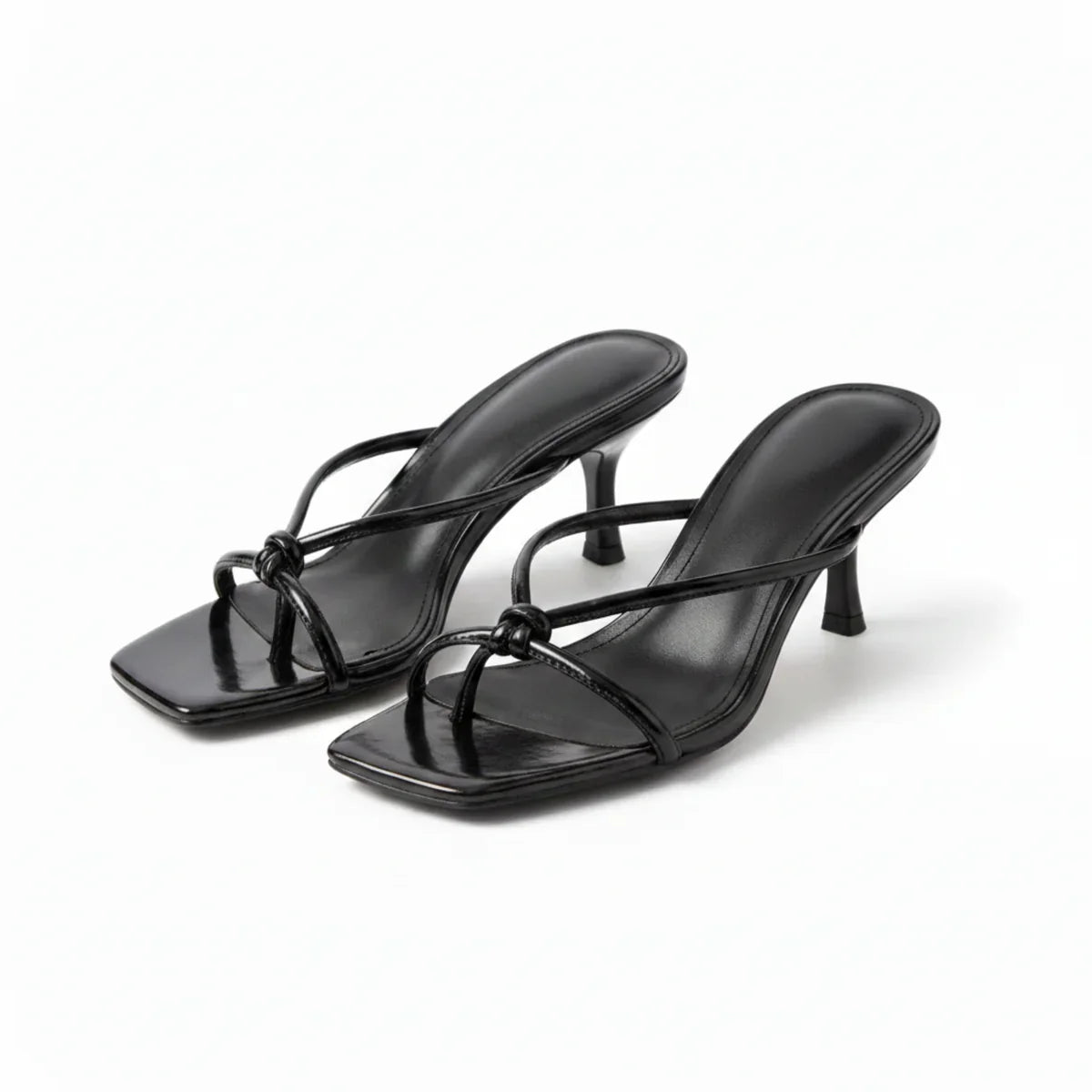 Elegant Knot Strap Orthopedic Heels