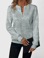 Soft Knit Jumper Tailored Round Neck Long Sleeve Elegant
