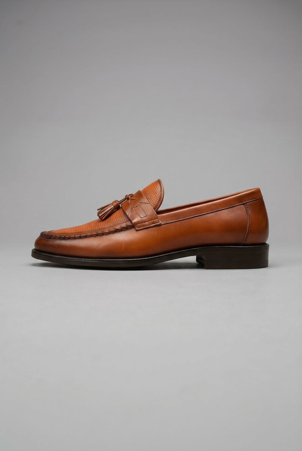 Mens Loafers Woven Tassel Slip On