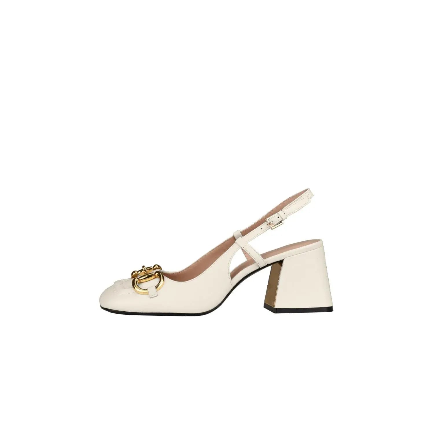 Retro High Heels Buckle Strap Pointed Toe Formal