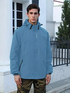 Men's Lightweight Windbreaker Waterproof Packable Rain