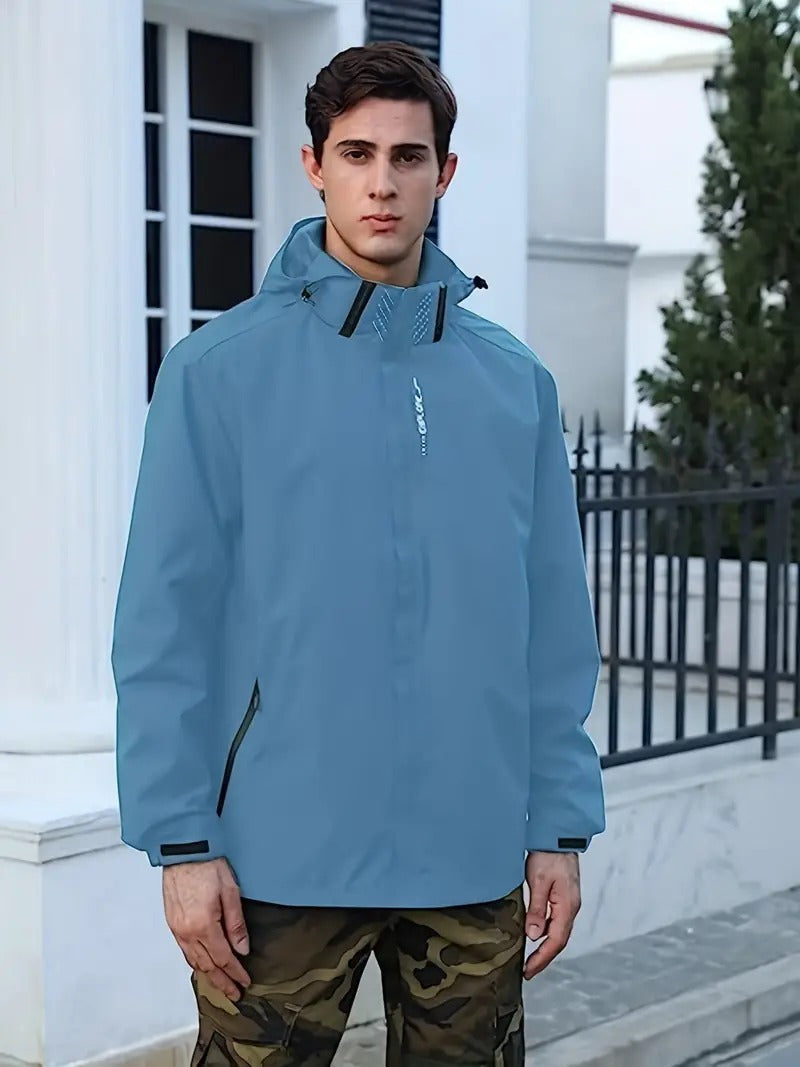Men's Lightweight Windbreaker Waterproof Packable Rain