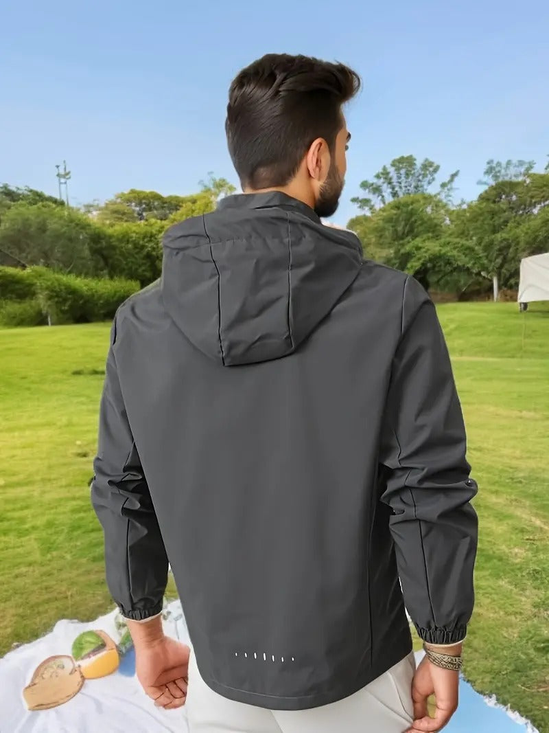 Men's Lightweight Windbreaker Waterproof Packable Rain