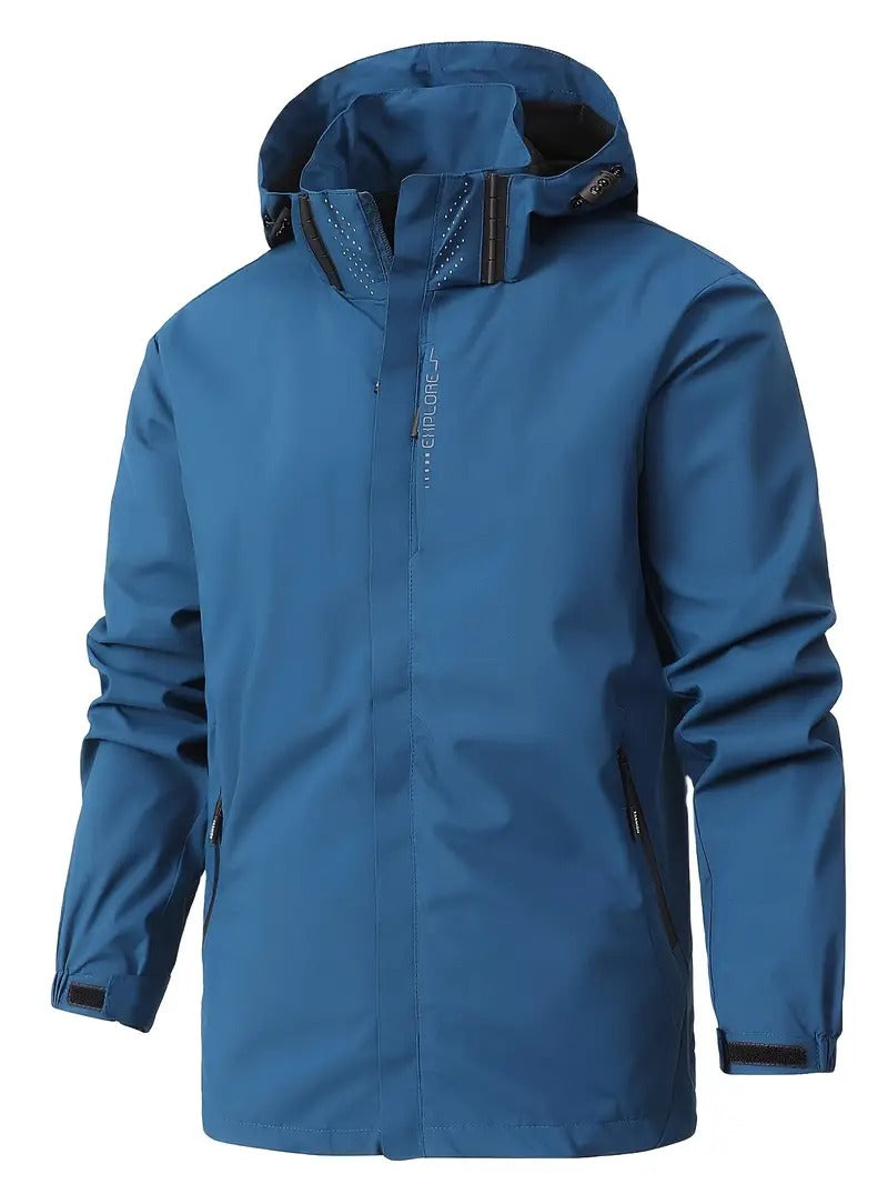Men's Lightweight Windbreaker Waterproof Packable Rain