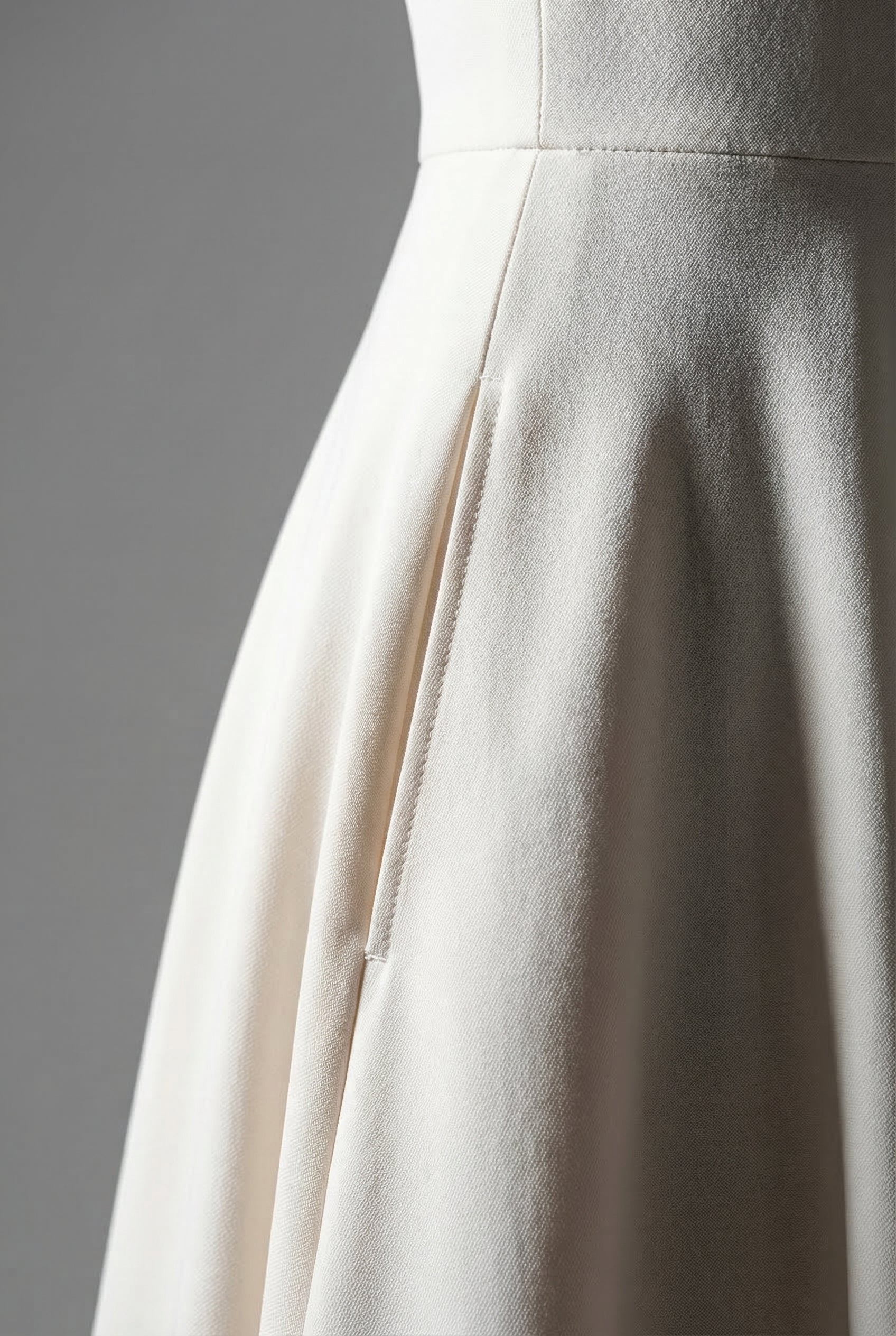 Wedding Guest Midi Dress A-Line Flared V-Neck
