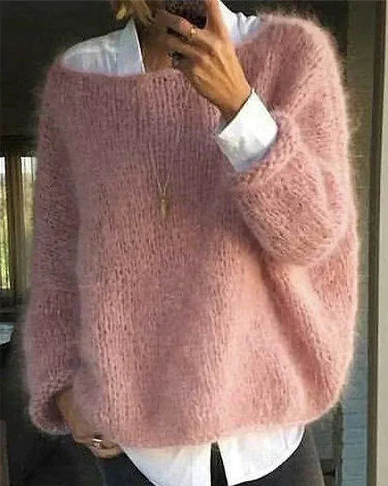 Lightweight Knit Jumper Layering Round Neck Autumn Winter