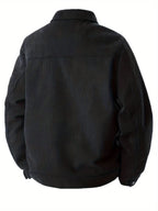 Men's Shirt Jacket Pockets Textured Refined Timeless