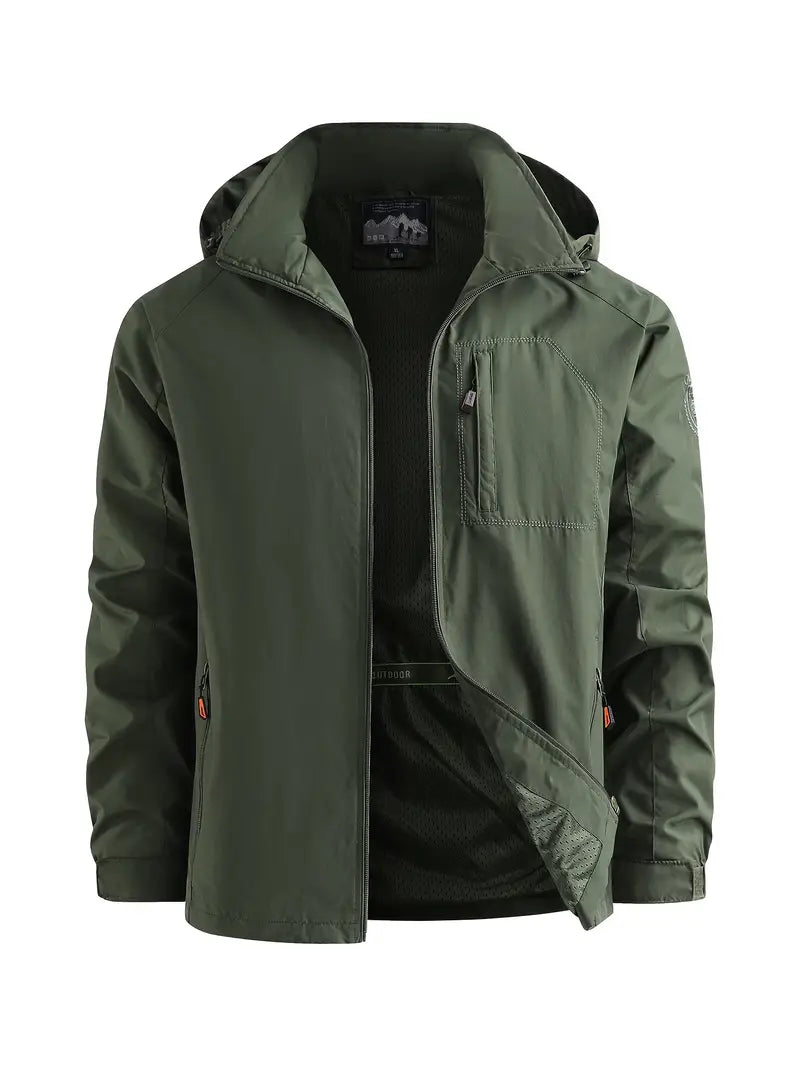 Men's Lightweight Jacket Packable Water Repellent Nylon