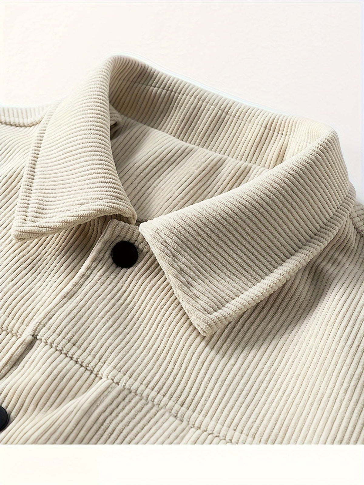 Men's Shirt Jacket Pockets Textured Refined Timeless