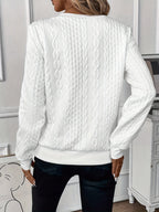 Zip Up Cable Knit Jumper Funnel Neck Layering Autumn