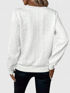 Soft Knit Jumper Tailored Round Neck Long Sleeve Elegant