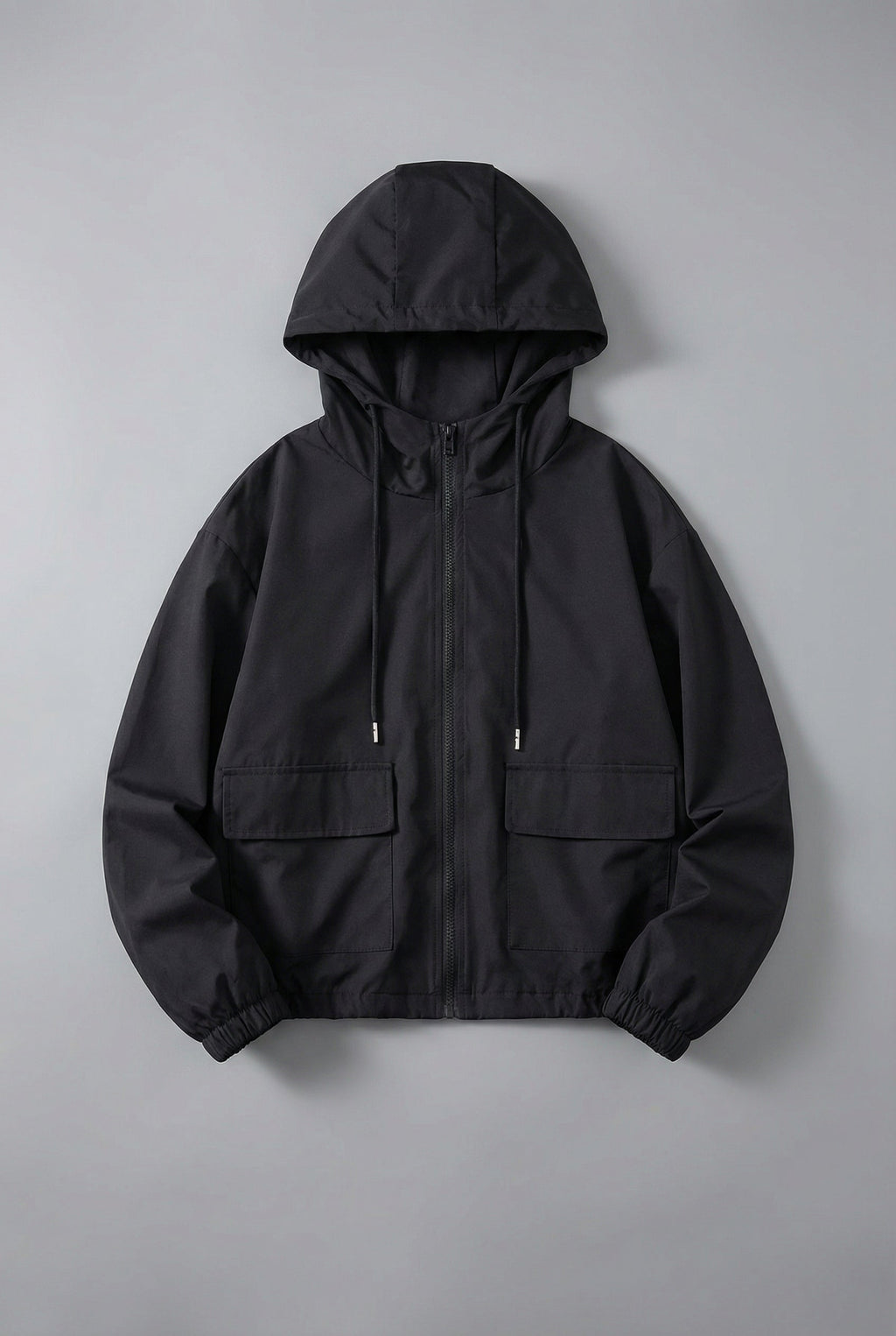 Spring Jacket Cropped Hooded Lightweight