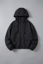 Spring Jacket Cropped Hooded Lightweight