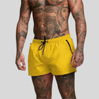 Mens Swim Shorts Drawstring Elastic Waist