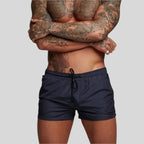 Mens Swim Shorts Drawstring Elastic Waist