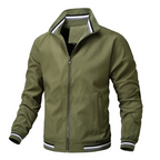 Men's Zip Up Jacket Slim Modern Cut Practical Pockets Casual