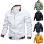 Men's Zip Up Jacket Slim Modern Cut Practical Pockets Casual