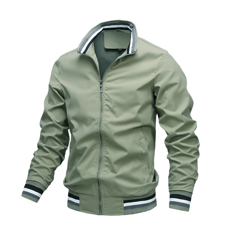 Men's Zip Up Jacket Slim Modern Cut Practical Pockets Casual