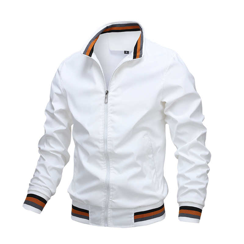 Men's Zip Up Jacket Slim Modern Cut Practical Pockets Casual