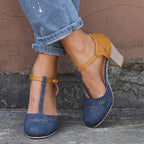 Orthopedic Shoes Wide Heel Cushioned Comfortable