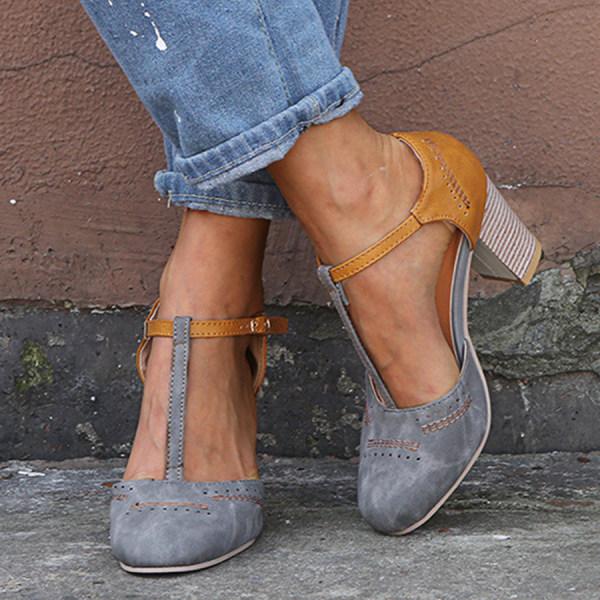 Orthopedic Shoes Wide Heel Cushioned Comfortable