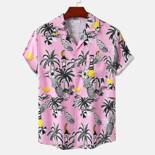 Classic Hawaiian Shirt Short Sleeve Casual Summer