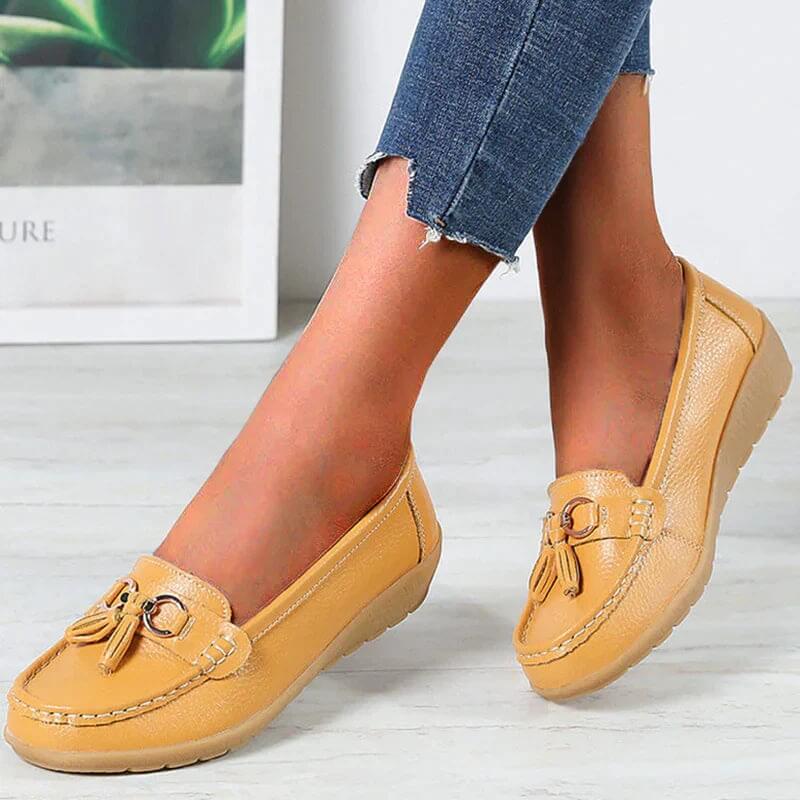 Orthopedic Leather Loafers Cushioned Everyday