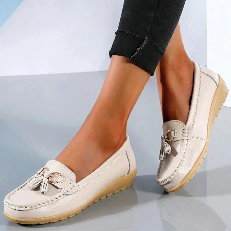 Orthopedic Leather Loafers Cushioned Everyday