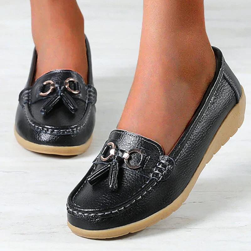 Orthopedic Leather Loafers Cushioned Everyday