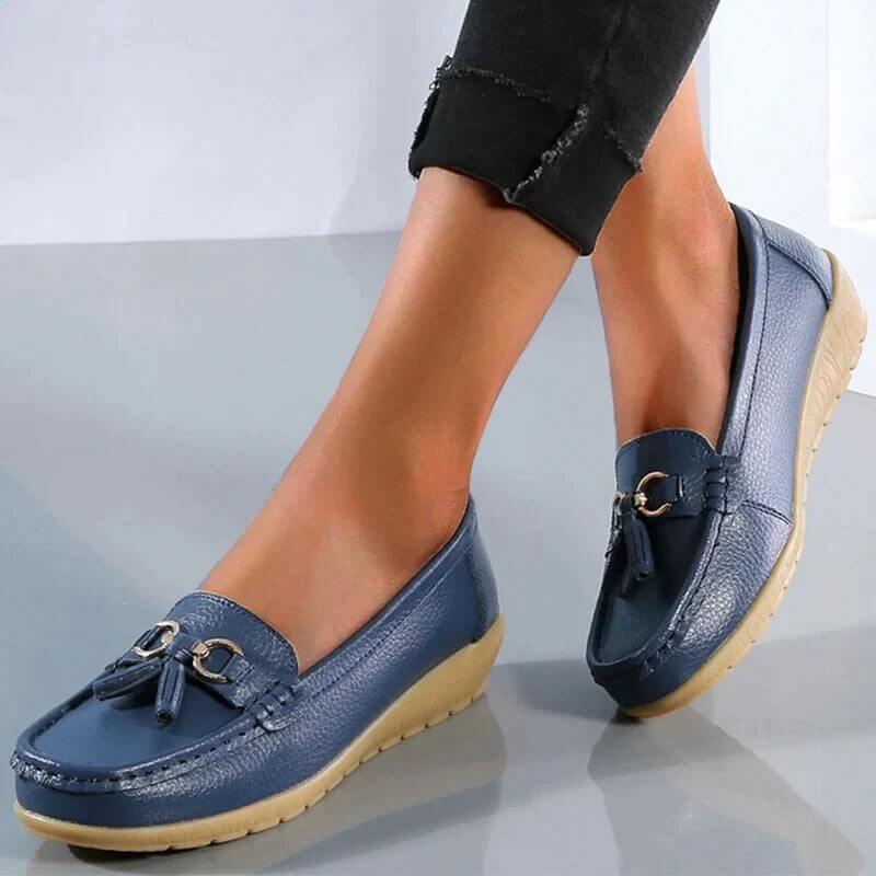 Orthopedic Leather Loafers Cushioned Everyday