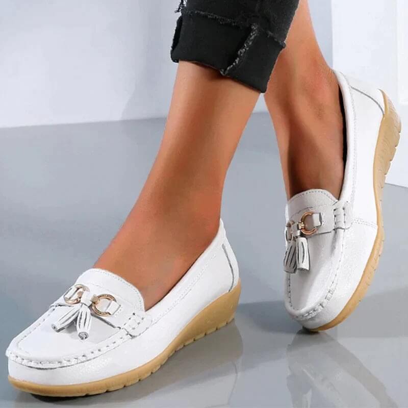 Orthopedic Leather Loafers Cushioned Everyday
