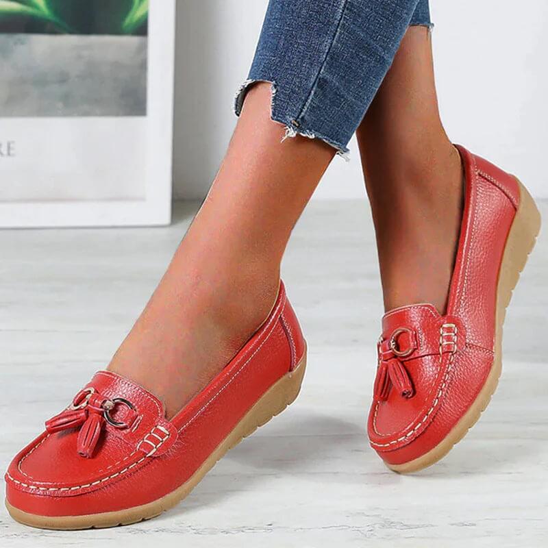 Orthopedic Leather Loafers Cushioned Everyday