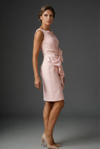 Bow Waist Sleeveless Cocktail Midi Dress Occasion