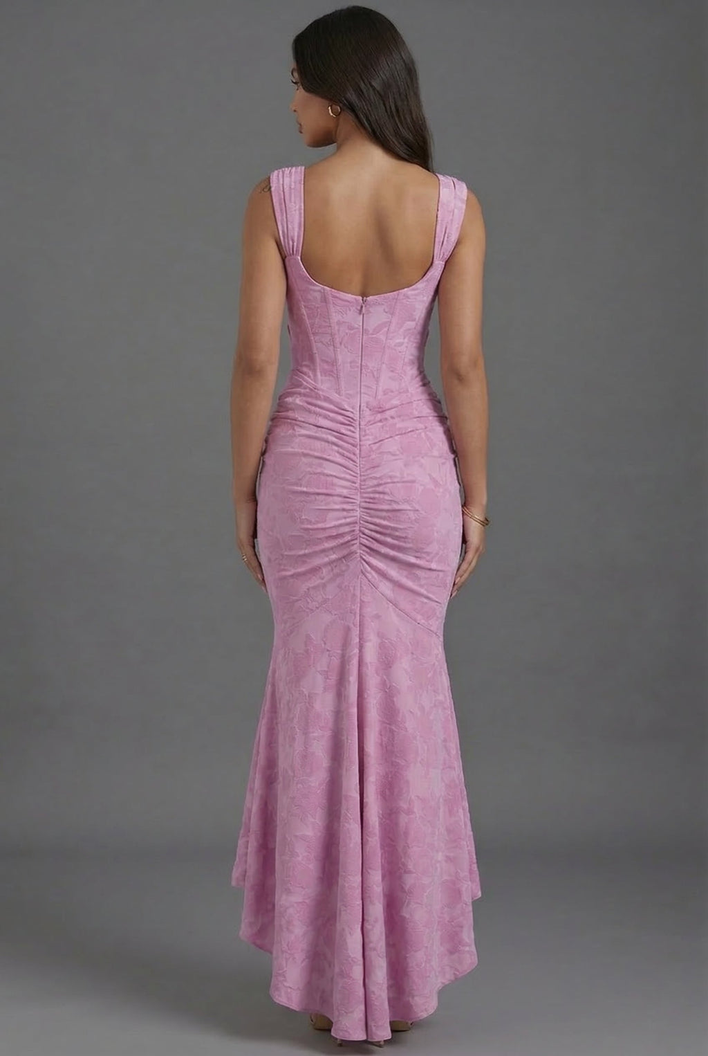 Wedding Guest Dress Corset Fishtail Floral