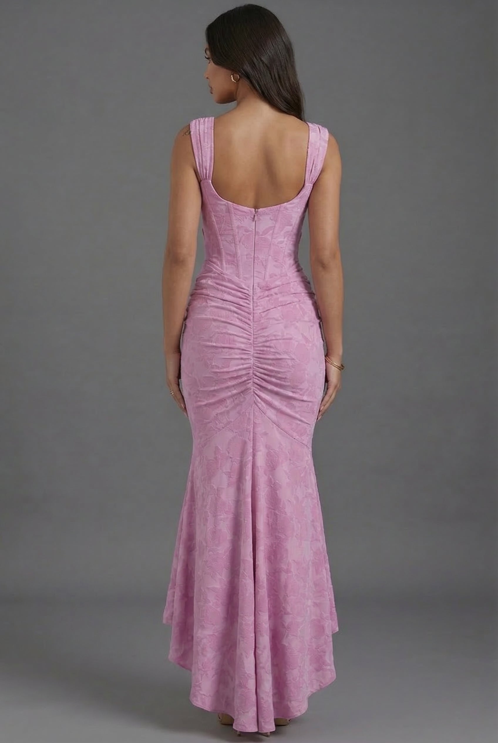 Wedding Guest Dress Corset Fishtail Floral