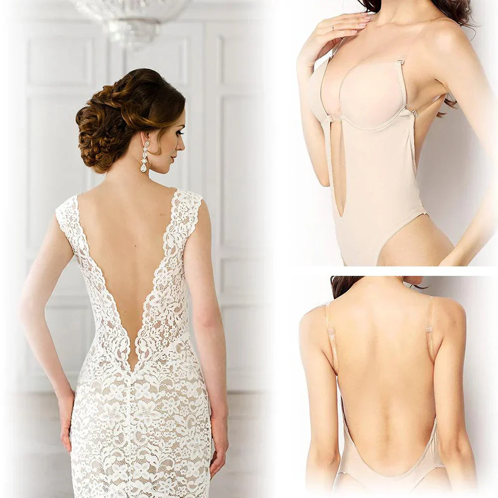 Backless Bodysuit Bra Seamless Invisible Support