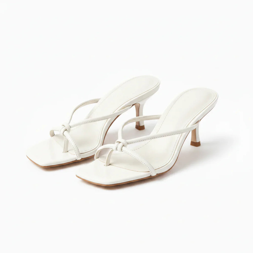 Elegant Knot Strap Orthopedic Heels