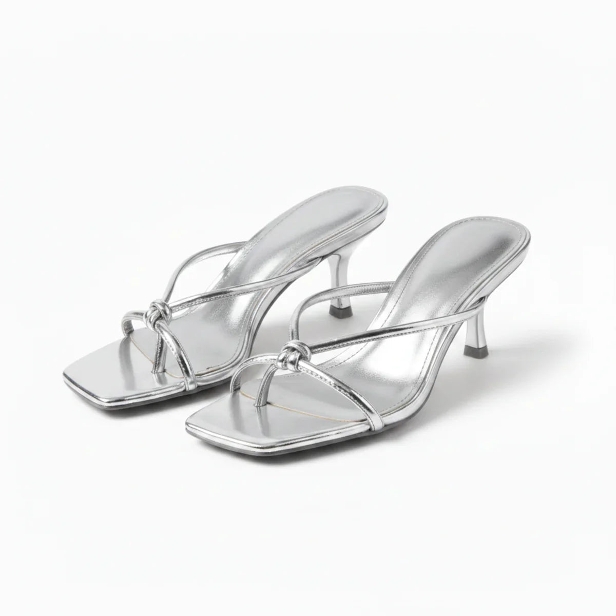 Elegant Knot Strap Orthopedic Heels